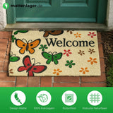 Kokosmatte NATURE TREND - Design FRÜHLING - 40x60 cm