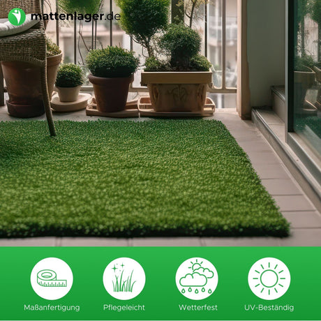 Kunstrasen TELFORD – 31 mm Florhöhe, für Garten und Terrasse