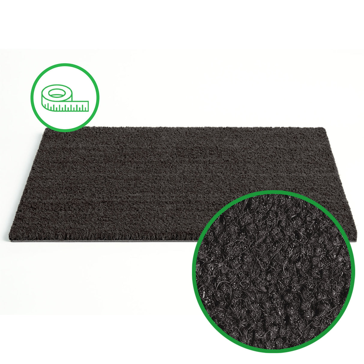 Kokosmatte DUNE - 18 mm - Nach Maß - Farbig