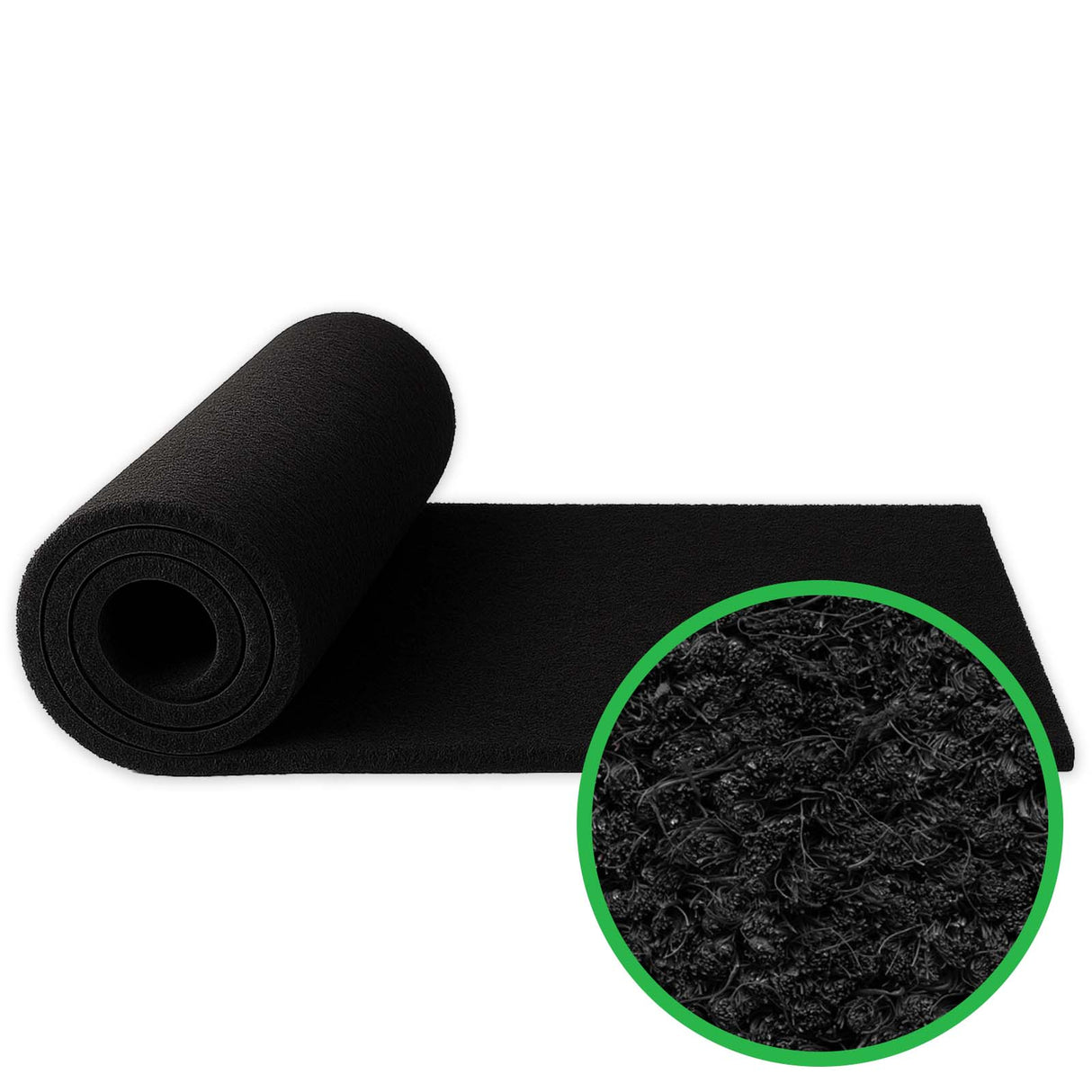 Kokosmatte Dune Schwarz