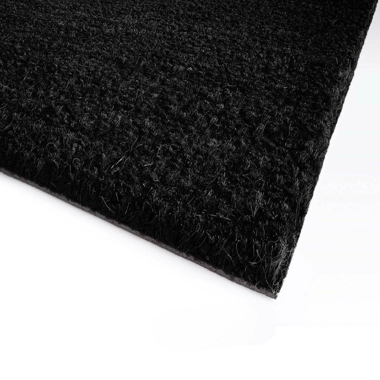 Kokosmatte DUNE Zuschnitt Schwarz Ecke