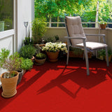Balkonteppich für außen | Rot