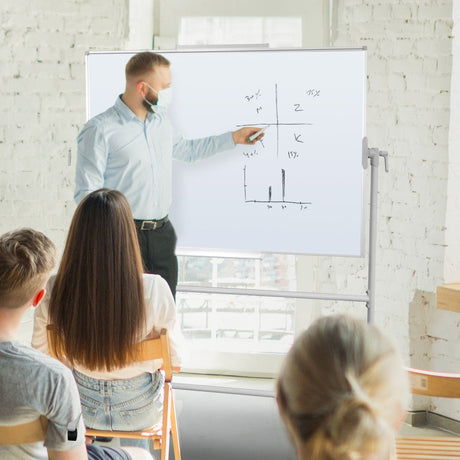 Metaplanwand Mobil Step UP | Stativ-Drehtafel | Erhältlich in 3 Größen