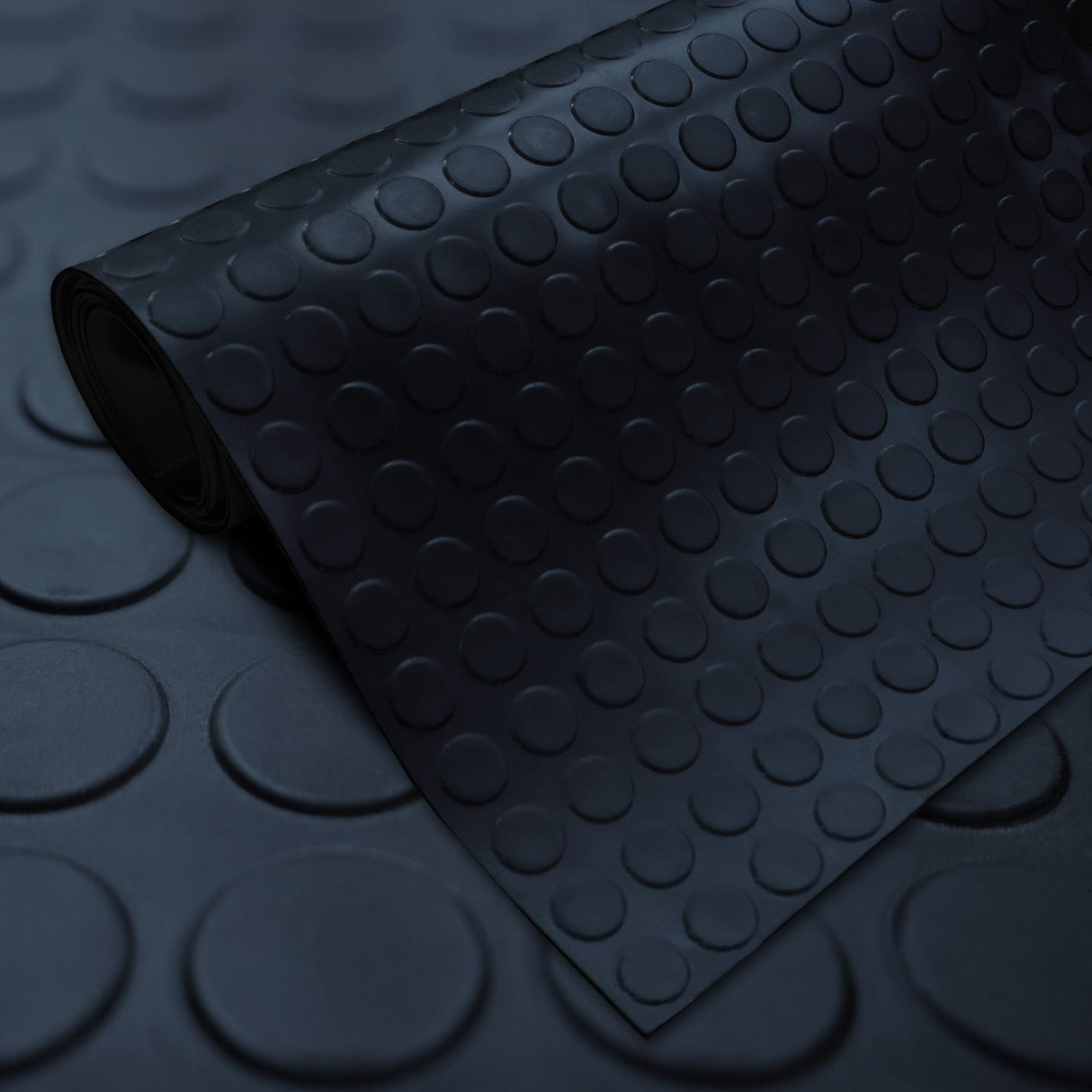 SBR Gummimatte DOT - Runde Flachnoppen - 3 mm Länge: 1000cm x Breite: 120cm [ID:1787044089258]