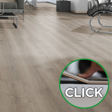 Bodendielen OAK CLICK bei Mattenlager | 01 Eiche Taupe