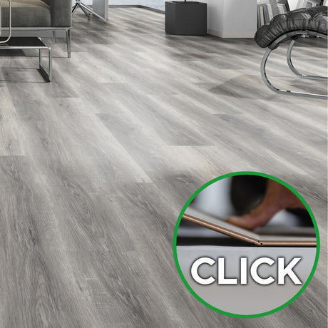 Bodendielen OAK CLICK bei Mattenlager | 04 Eiche Graphit