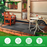 Outdoor-Teppich CHESS | Anthrazit in Anwendung