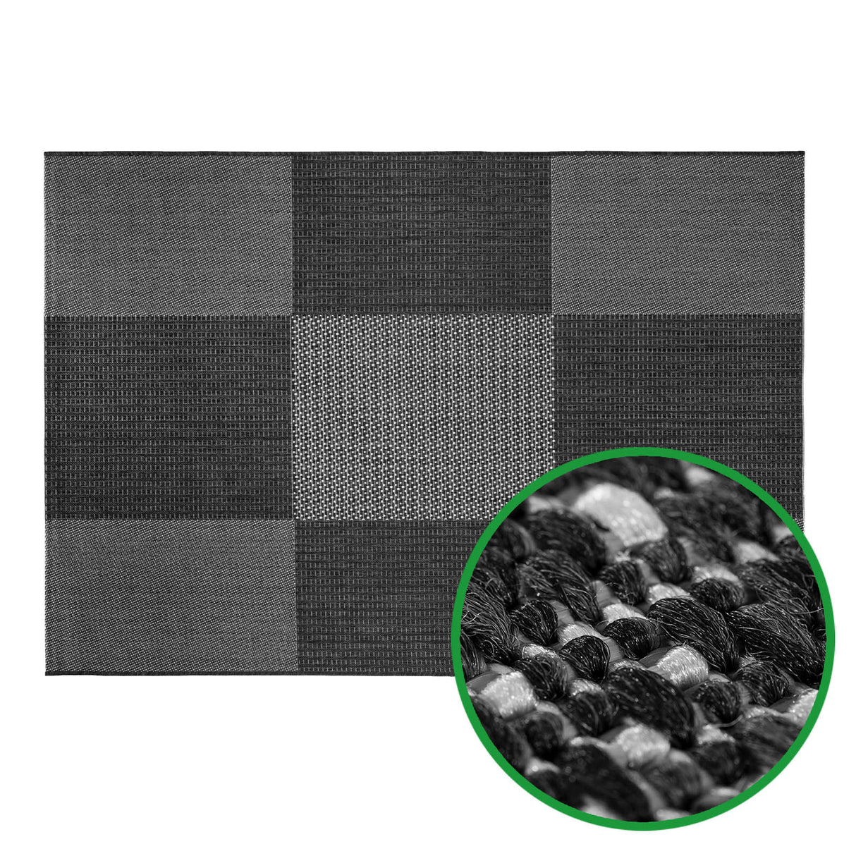 Outdoor-Teppich CHESS | Anthrazit