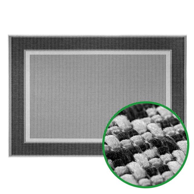 Outdoorteppich FRAME | Anthrazit