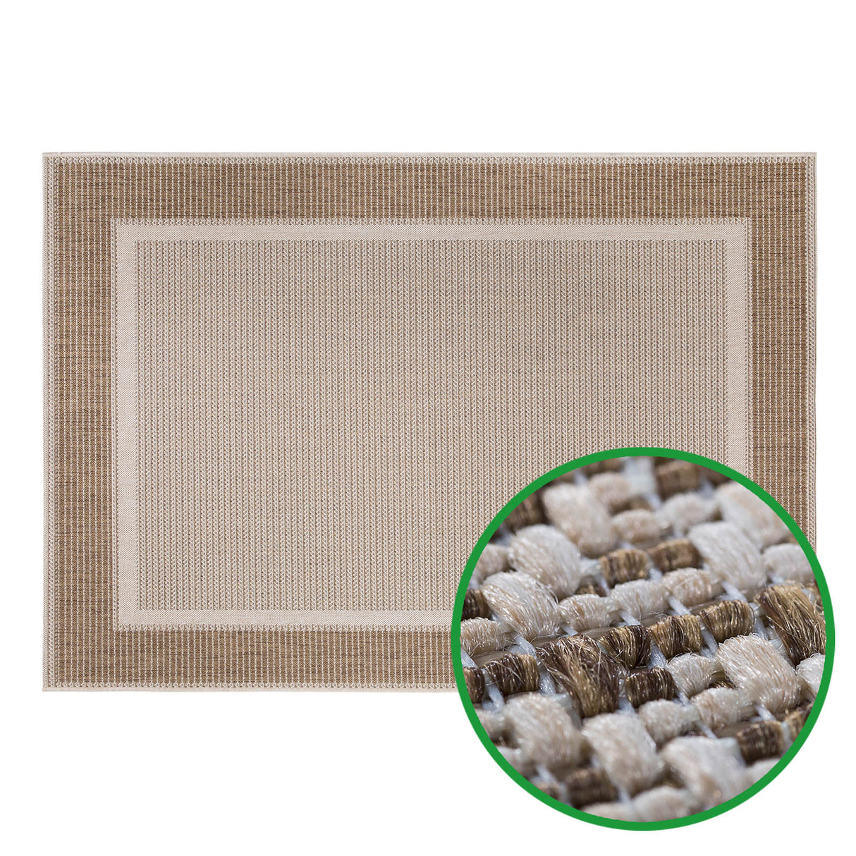 Outdoorteppich FRAME | Beige