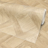 PVC-Bodenbelag BRIDE in Flechtparkett-Optik | Braun