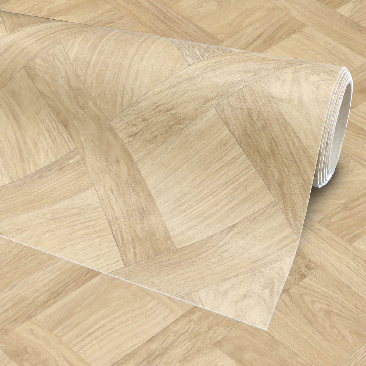 PVC-Bodenbelag BRIDE - mit Flechtparkett-Optik Länge: 330cm x Breite: 200cm [ID:1790355019902]