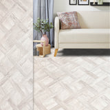 PVC-Bodenbelag BRIDE in Flechtparkett-Optik | Braun