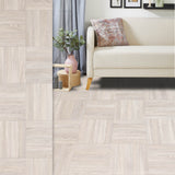 PVC-Bodenbelag DICE - Würfelparkett | Braun