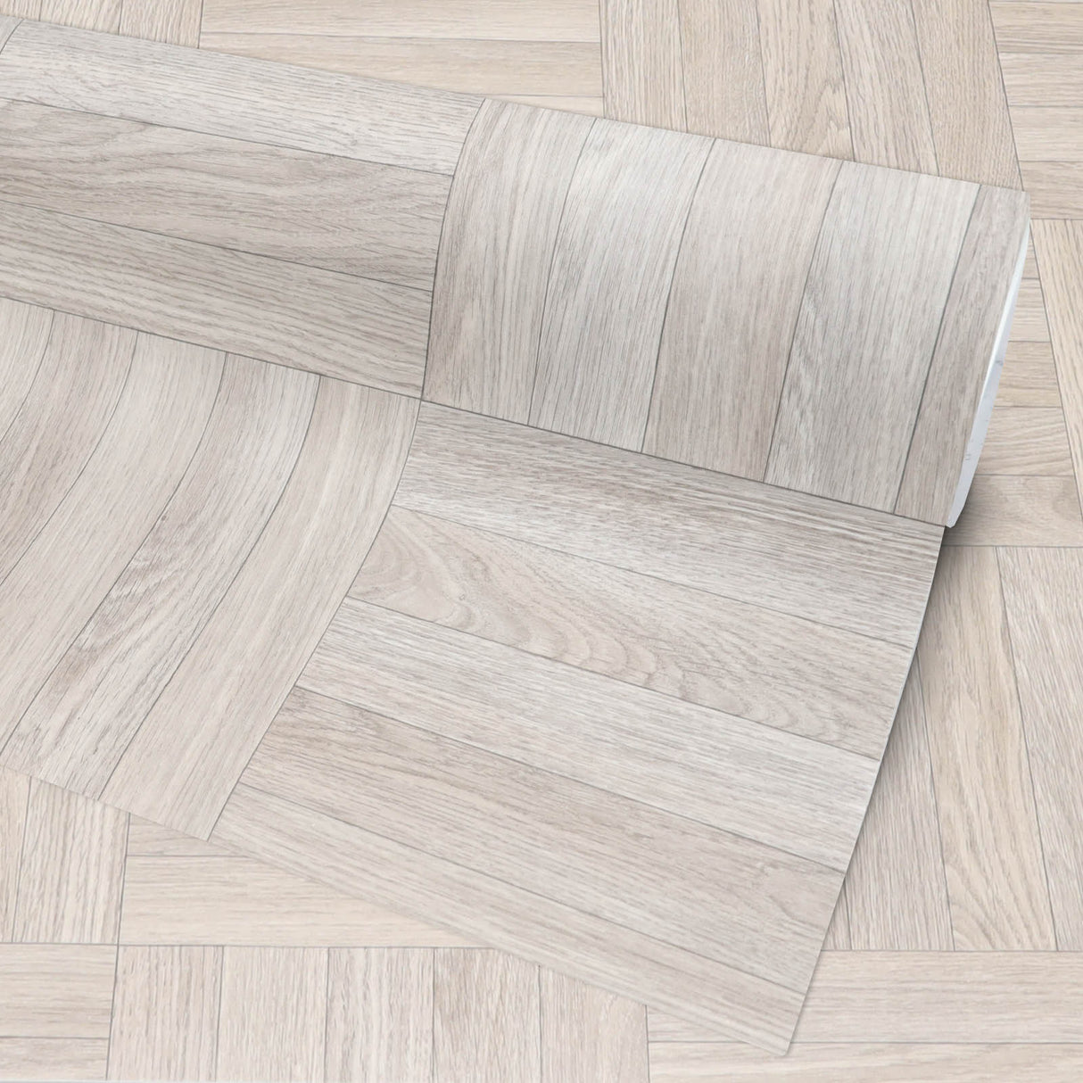 PVC-Bodenbelag DICE - Würfelparkett | Braun