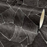 PVC Bodenbelag SHATTER von Mattenlager | Bruchstein Anthrazit 