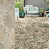 PVC Bodenbelag SHATTER von Mattenlager | Bruchstein Beige