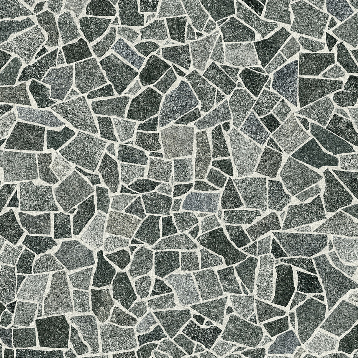 PVC Bodenbelag SHATTER von Mattenlager | Mosaik Dunkelgrau