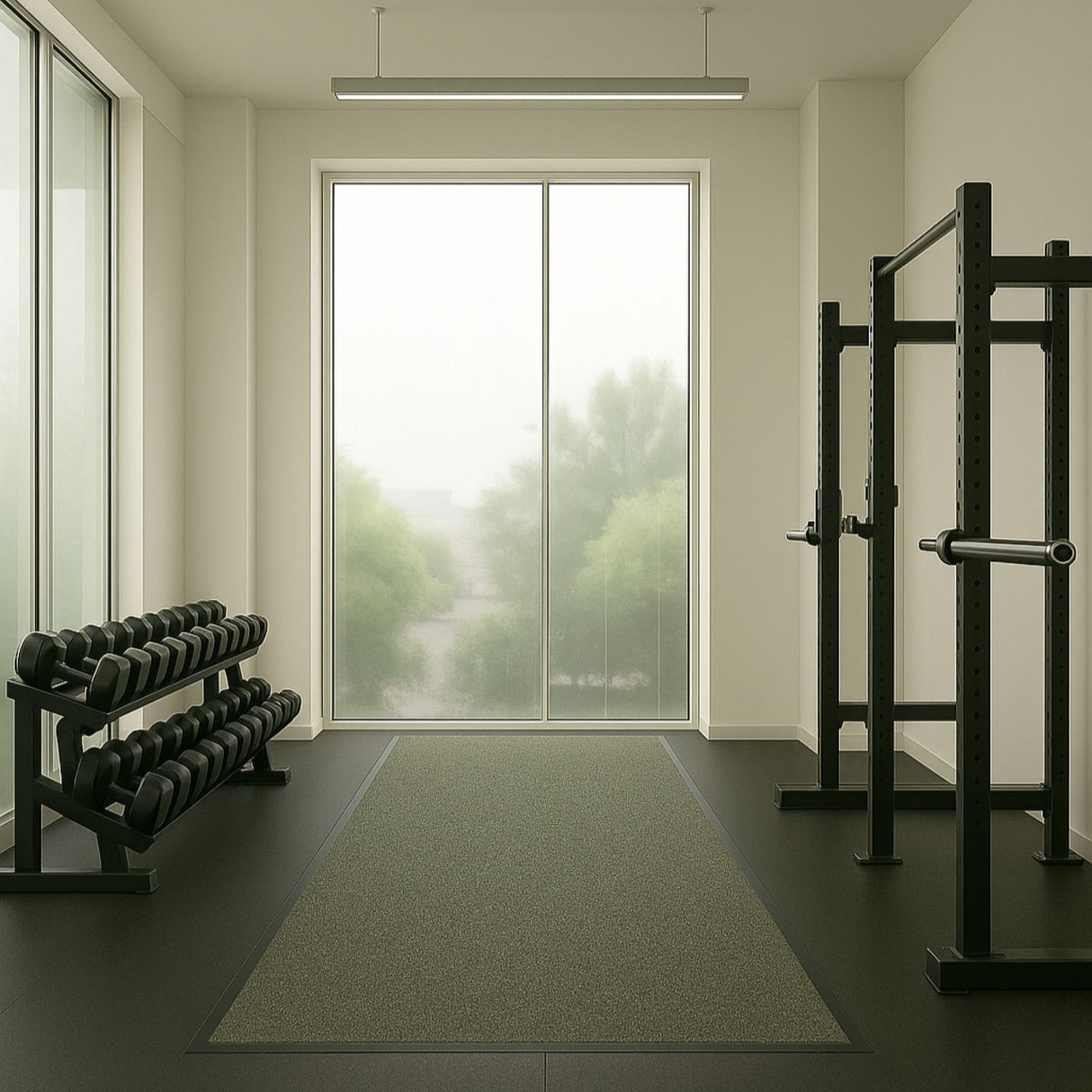 Schmutzfangmatte Premium nach Maß Anwendung Gym | 019 Braungrau