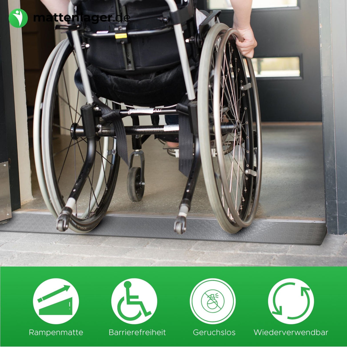 Rampenmatte EASY RAMP - Rollstuhlrampe für Schwellen