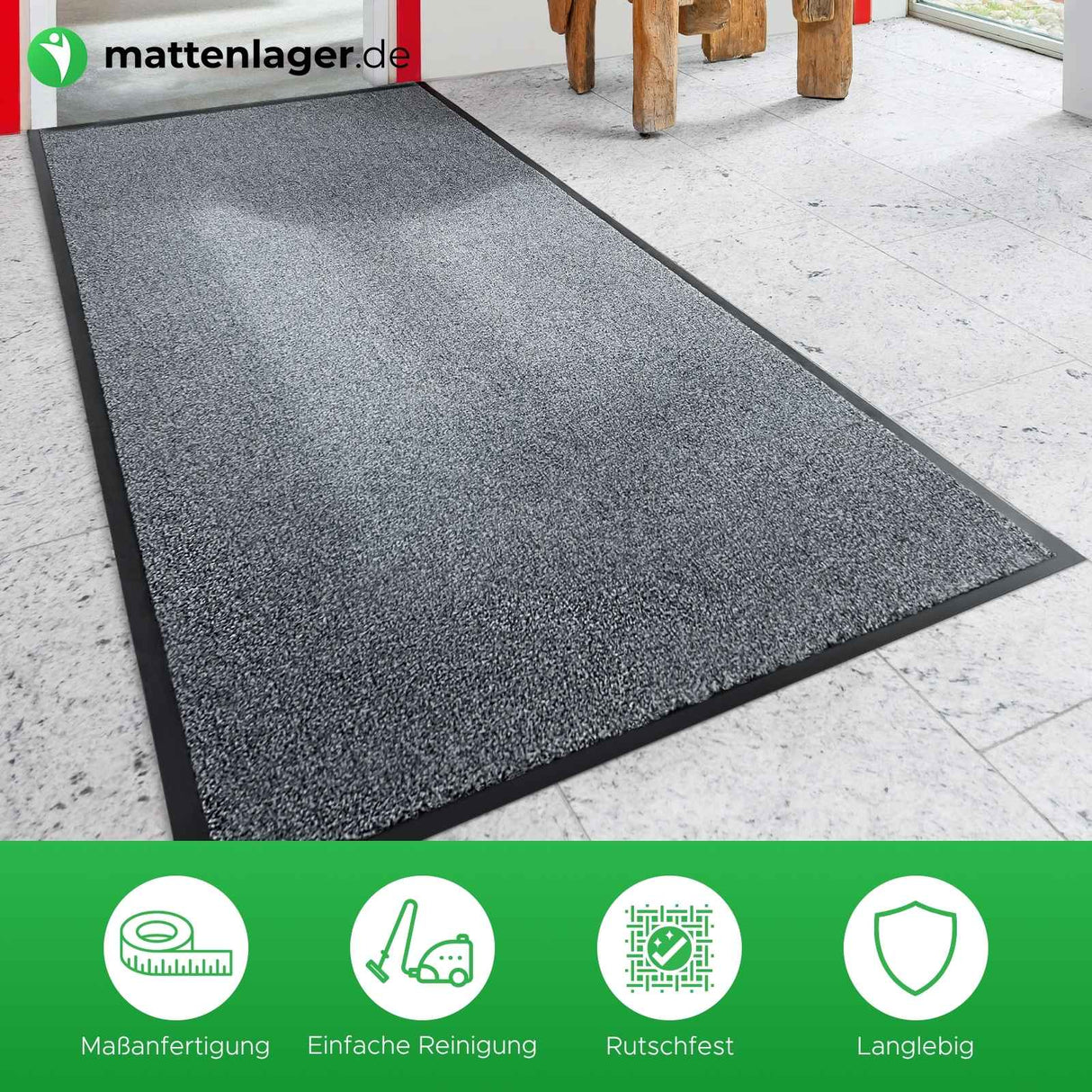 Schmutzfangmatte PURITY Anwendung Mattenlager