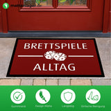 Fußmatte HOME STYLE - Design "Brettspiele / Alltag"