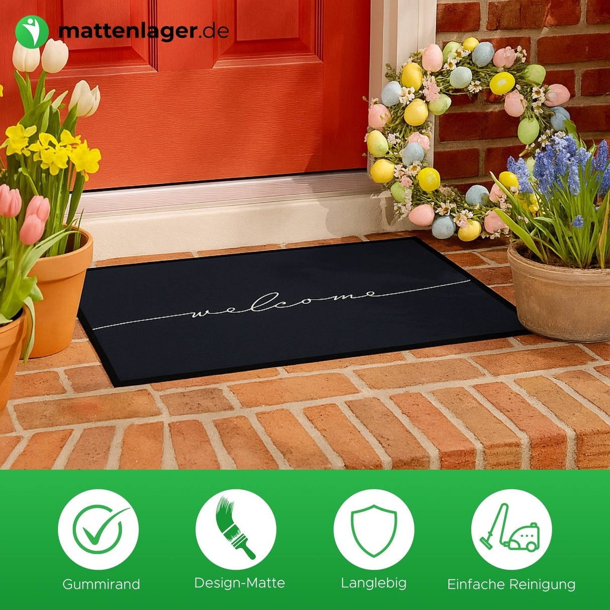 Fußmatte HOME STYLE - Design "Welcome"