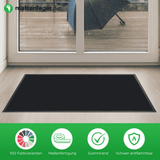 Premium Schmutzfangmatte PUBLIC nach Maß mit Brandschutz | 001 Schwarz