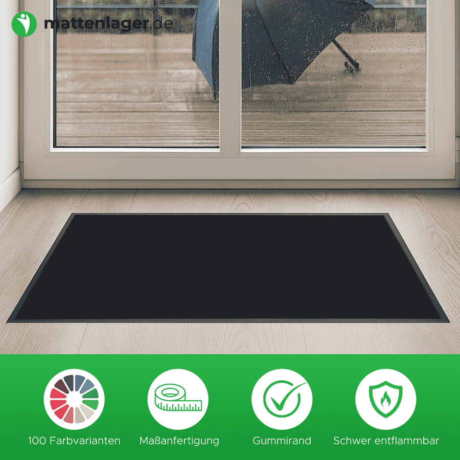 Custom-made dirt-trapping mat | with fire protection rating | 100 ...
