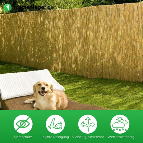 Sichtschutzmatte Canya in Anwendung