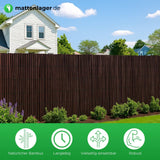 Bambus Sichschutzmatte LIAO BLACK in Anwendung