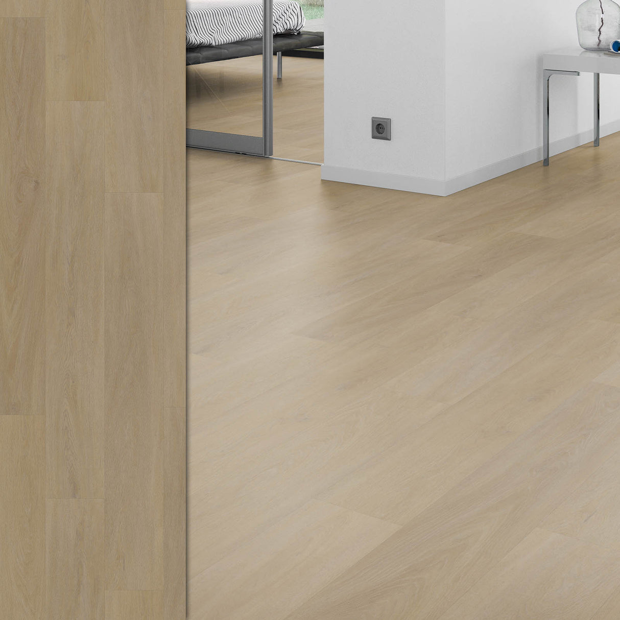 Bodendielen STYLE CLICK in der Anwendung | 03 Eiche Sand