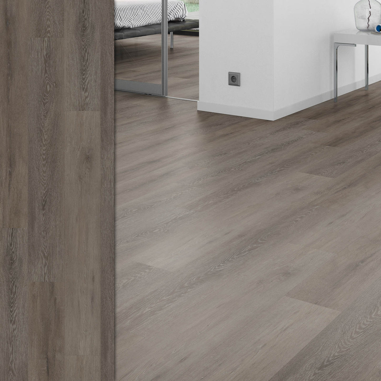 Bodendielen STYLE CLICK in der Anwendung | 08 Eiche Espresso 