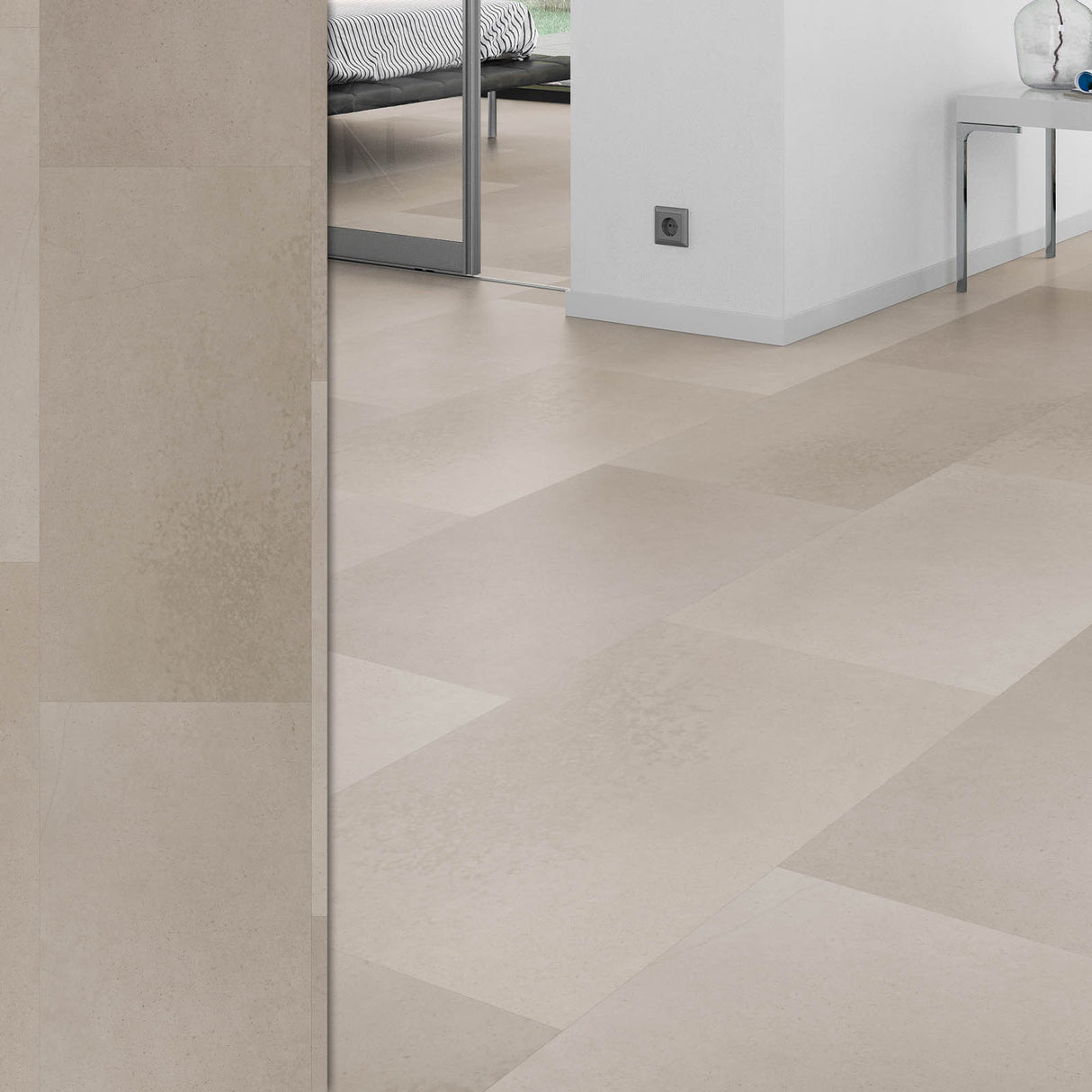 Bodendielen STYLE CLICK in der Anwendung | 14 Zement Sand