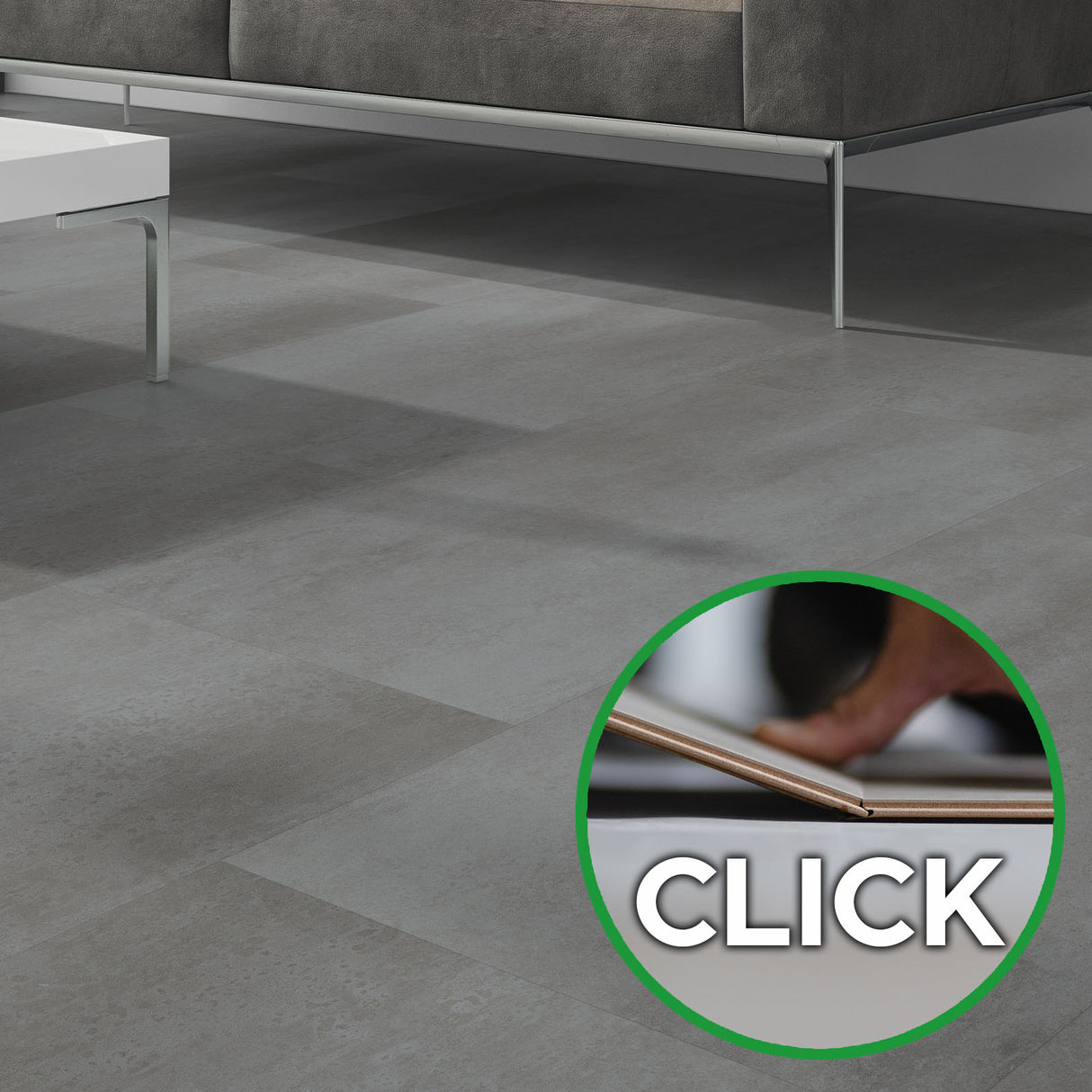 Bodendielen STYLE CLICK bei Mattenlager | 15 Zement Stahl