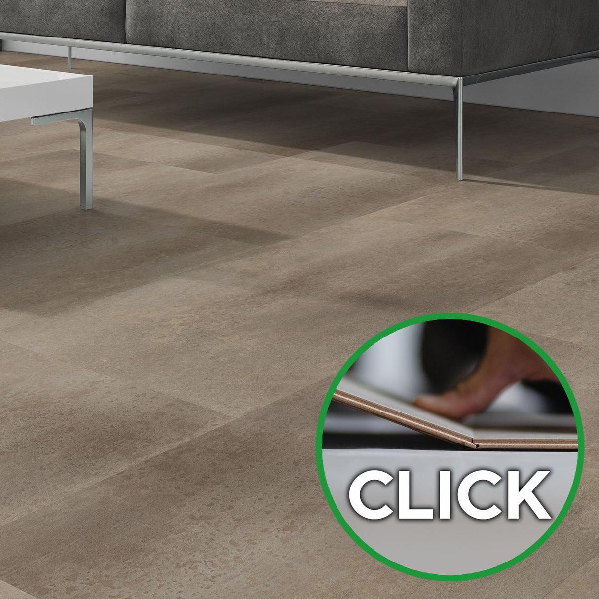 Bodendielen STYLE CLICK bei Mattenlager | 16 Zement Rost