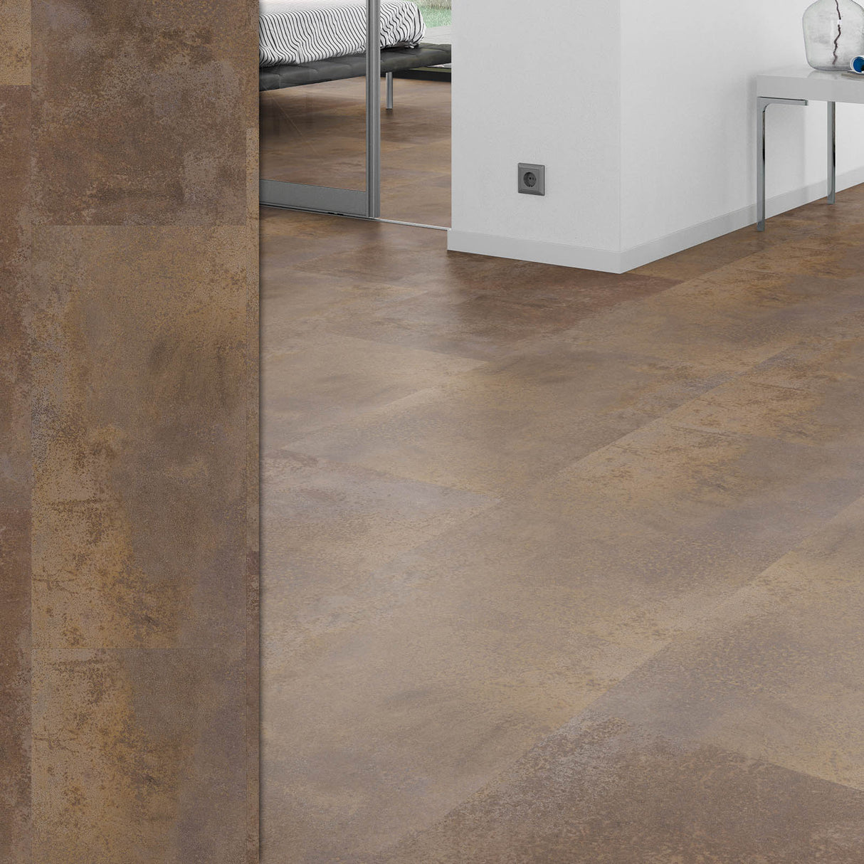 Bodendielen STYLE CLICK in der Anwendung | 17 Vintage Bronze