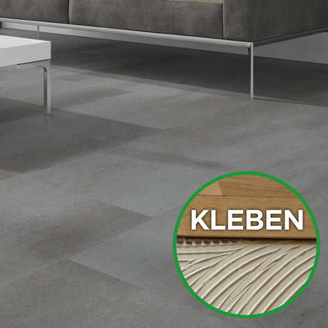 Bodendielen STYLE PRO bei Mattenlager | 15 Zement Stahl