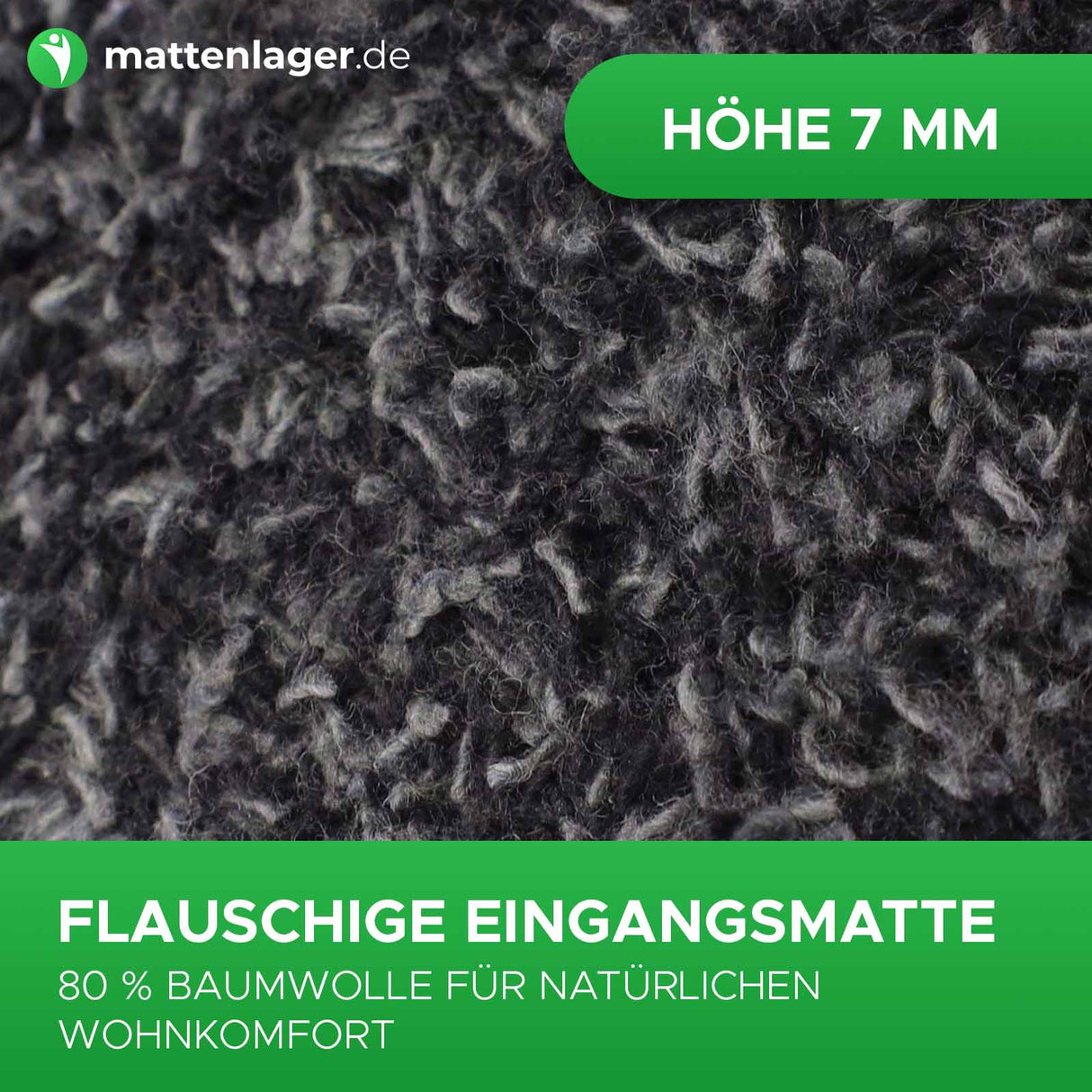 Schmutzfangmatten DEAN - saugfähige Baumwollmatten