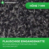 Schmutzfangmatten DEAN - saugfähige Baumwollmatten