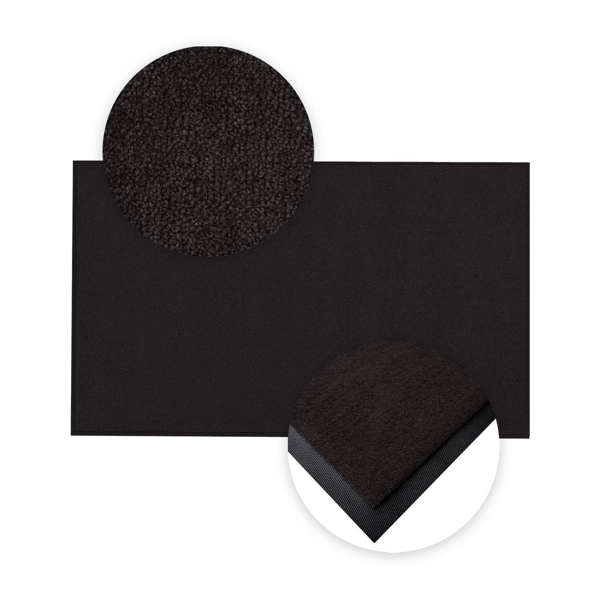 Schmutzfangmatte Premium nach Maß mit Details | 001 Schwarz