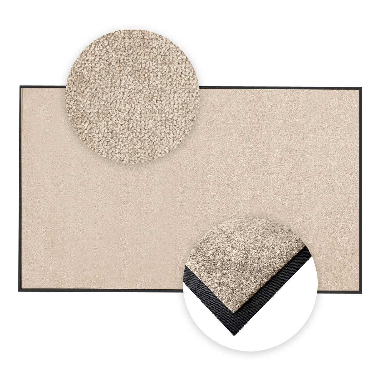 Schmutzfangmatte Premium - hochwertig & farbbrillant - Maßanfertigung in 100 Farben