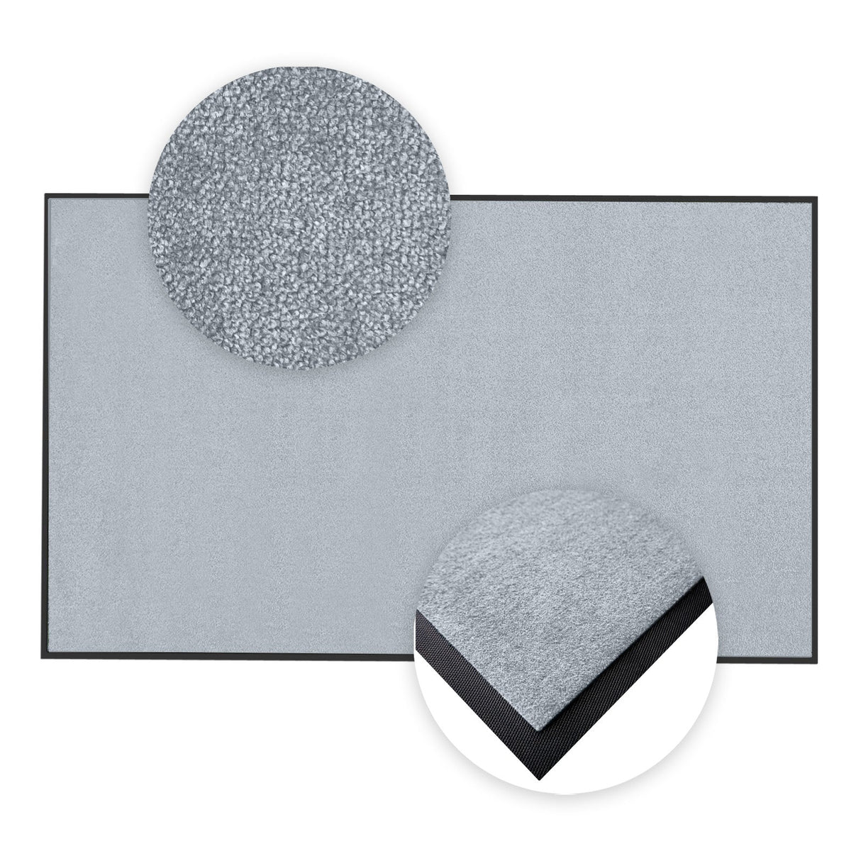 Schmutzfangmatte Premium nach Maß mit Details | 004 Mausgrau