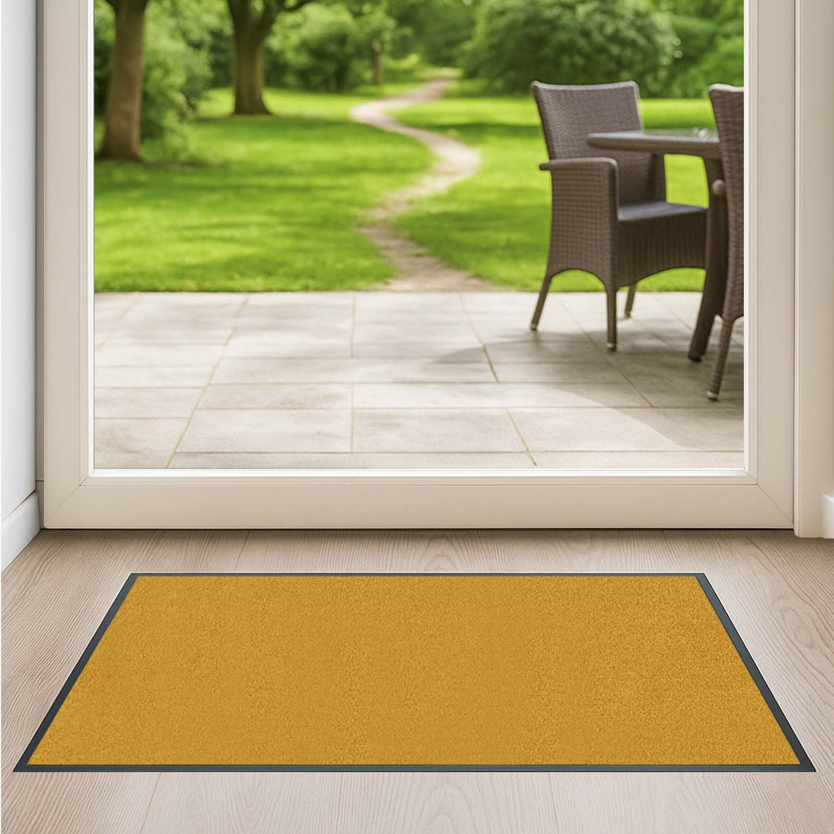 Schmutzfangmatte Premium - hochwertig & farbbrillant - Maßanfertigung in 100 Farben Länge: 90cm x Breite: 75cm [ID:1787312709659]