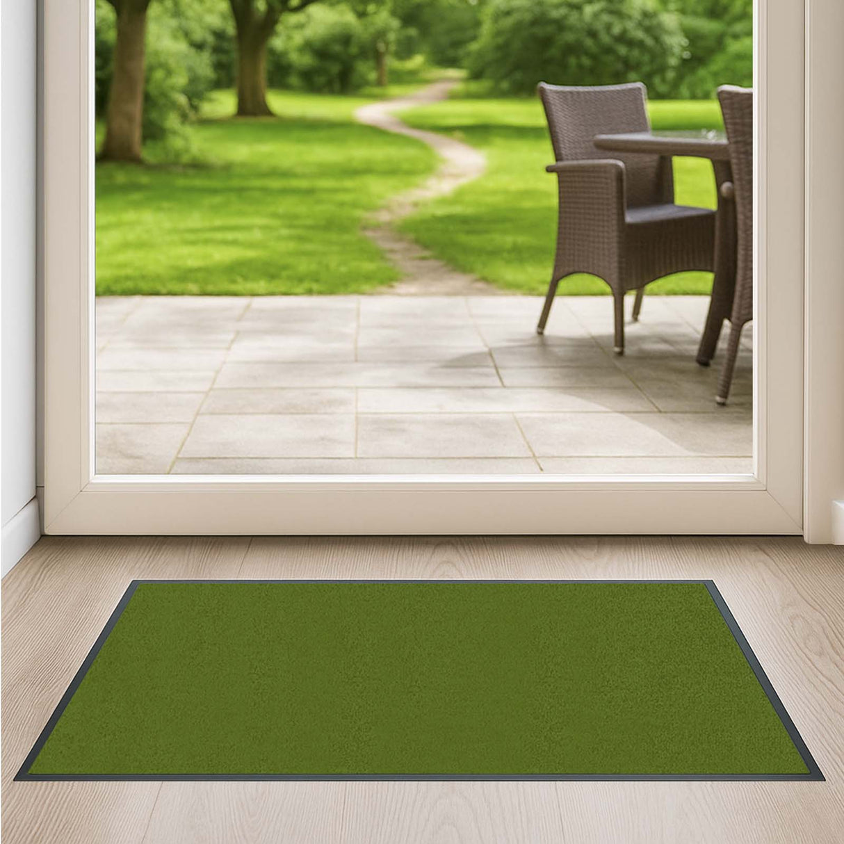 Schmutzfangmatte Premium - hochwertig & farbbrillant - Maßanfertigung in 100 Farben Länge: 121cm x Breite: 80cm [ID:1785836370630]
