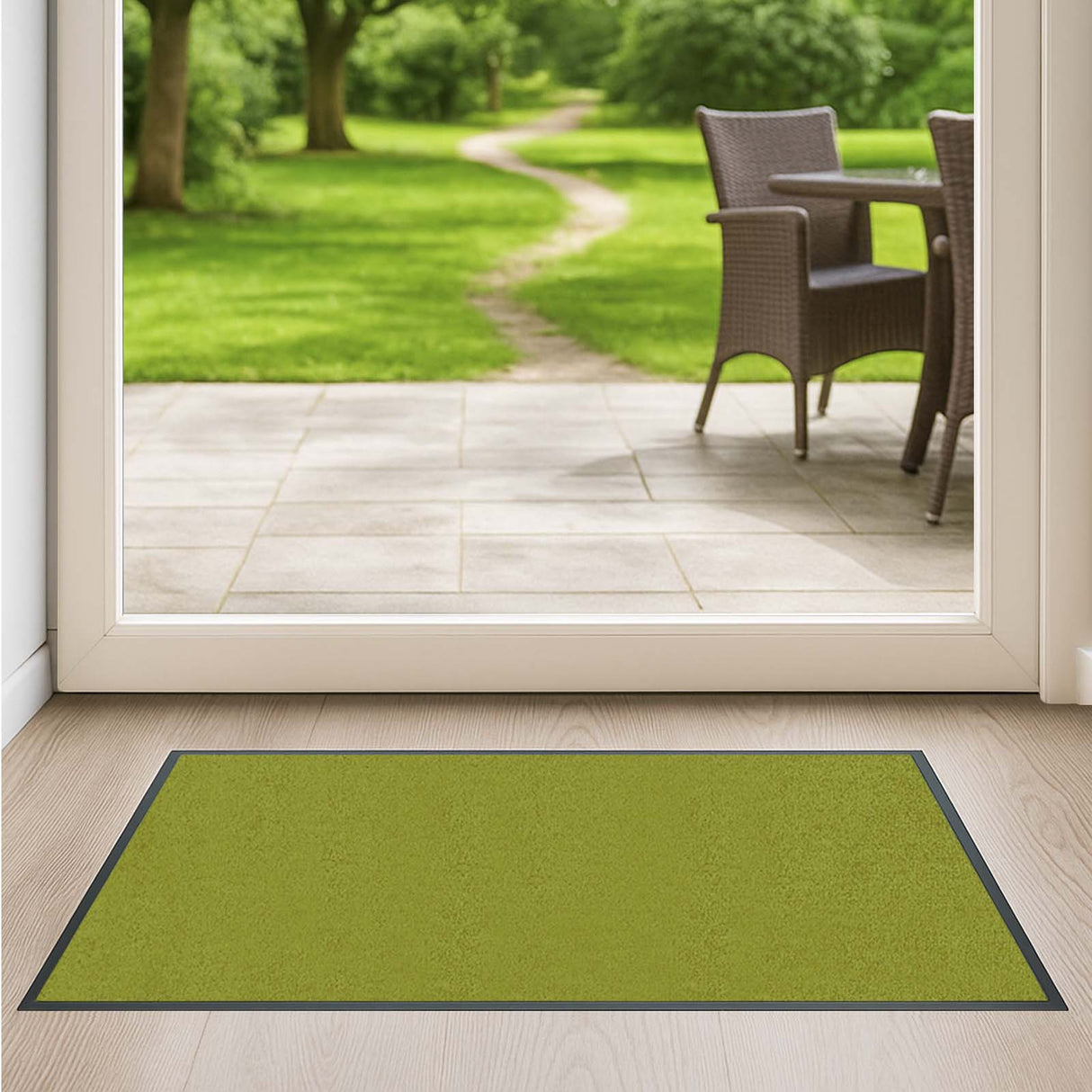 Schmutzfangmatte Premium - hochwertig & farbbrillant - Maßanfertigung in 100 Farben Länge: 120cm x Breite: 120cm [ID:1785574244214]