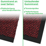 STAR - Klassische Fußmatte mit robustem Flor | Rot