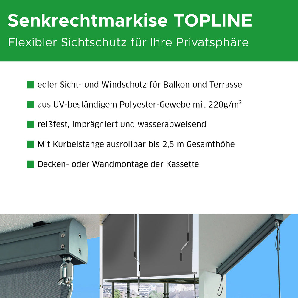 topline markise preise Senkrechtmarkise TOPLINE - Extra breit