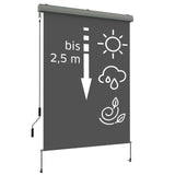 Senkrechtmarkise TOPLINE Gesamtansicht mit Symbolen Mattenlager