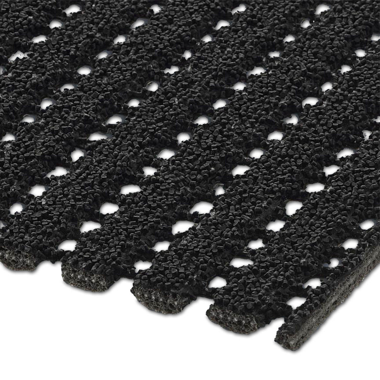 Sicherheitsmatte WINTER STEP Nahaufnahme Mattenlager | Schwarz